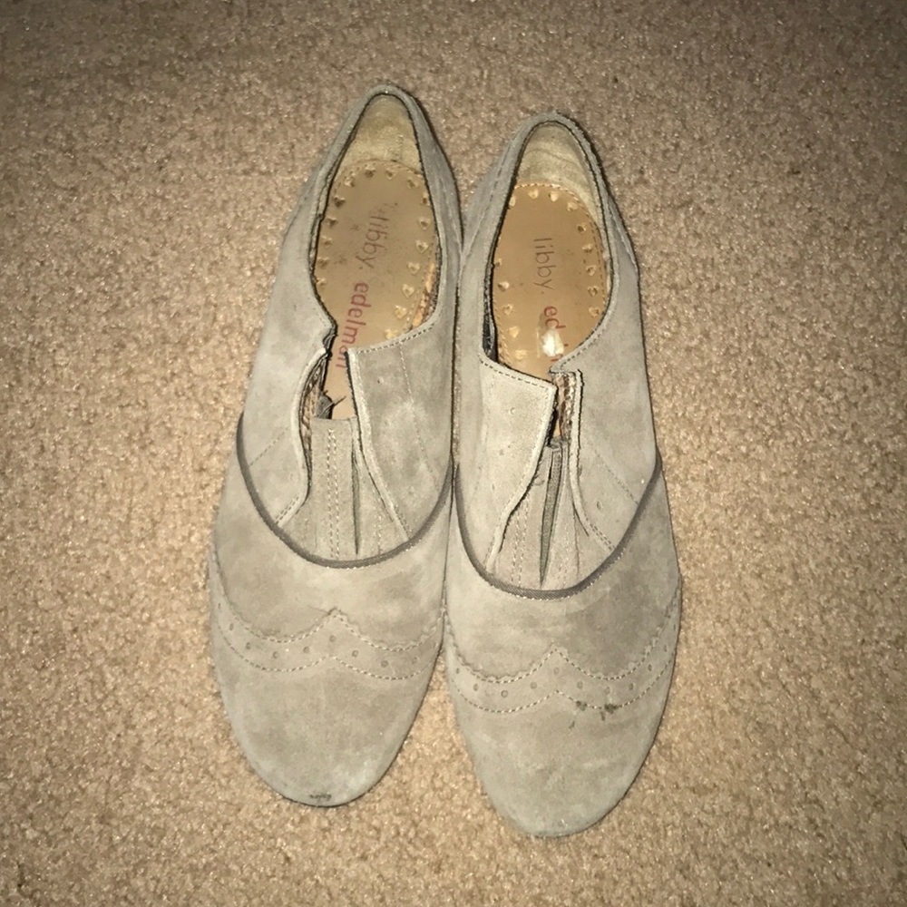 Libby Edelman taupe shoes 8 1/2 rarely worn